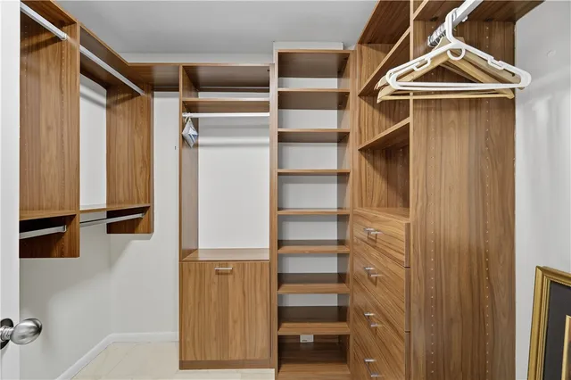 a view of walk in closet