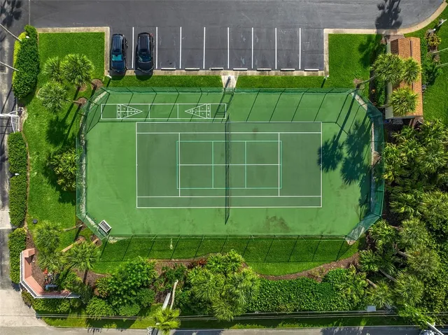 a view of a small ground