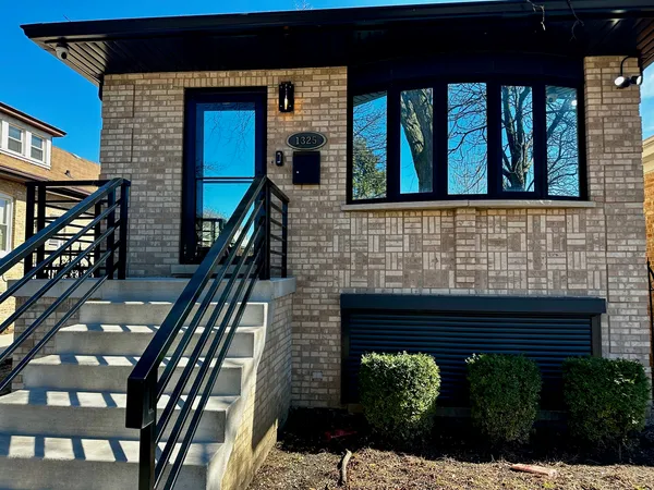 a front view of a house