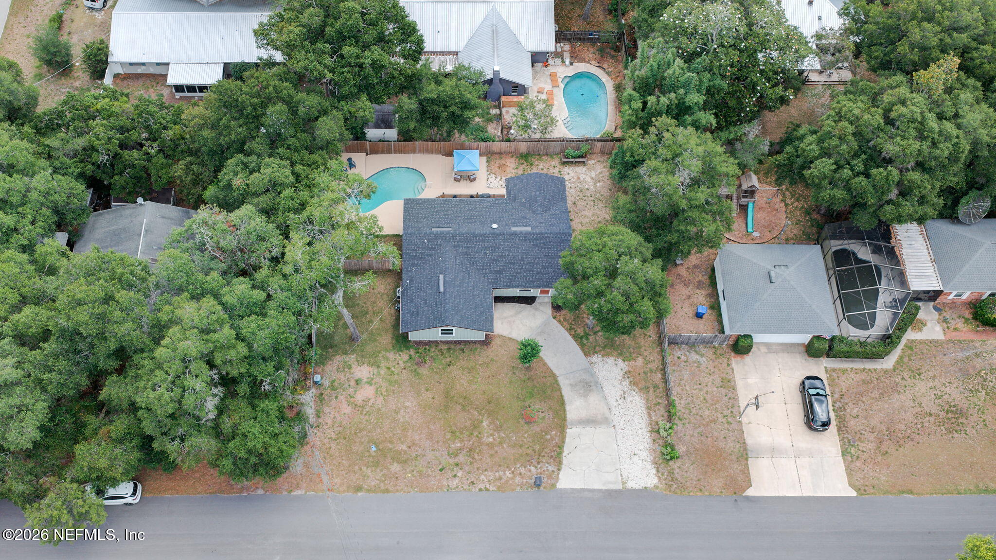 507 Gentian Road St. Augustine, FL 32086 - Photo 54 of 82 an aerial view of a house with outdoor space and street view