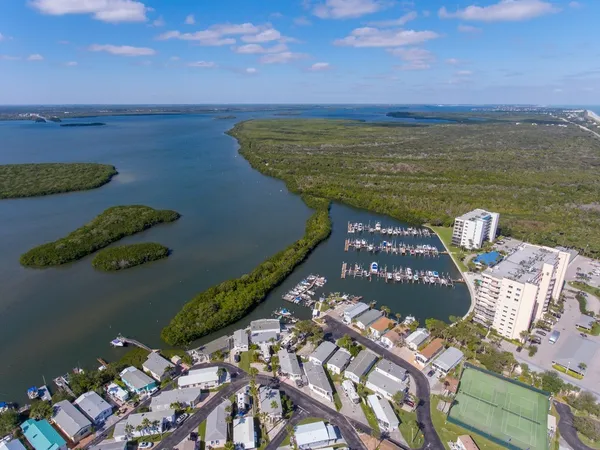 a view of an ocean and beach