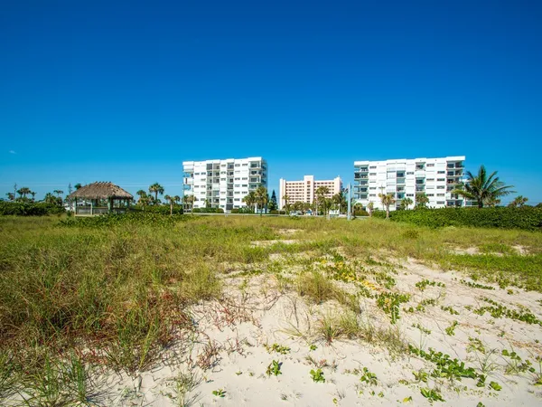 a view of beach and ocean