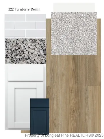 a bathroom with a shower curtain and a sink