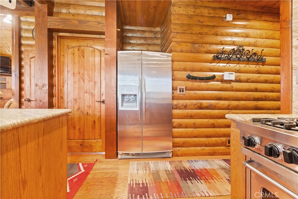 1870 Oak Springs Valley Road Wrightwood, CA 92397 - Photo 10 of 37 a view of a door and wooden floor