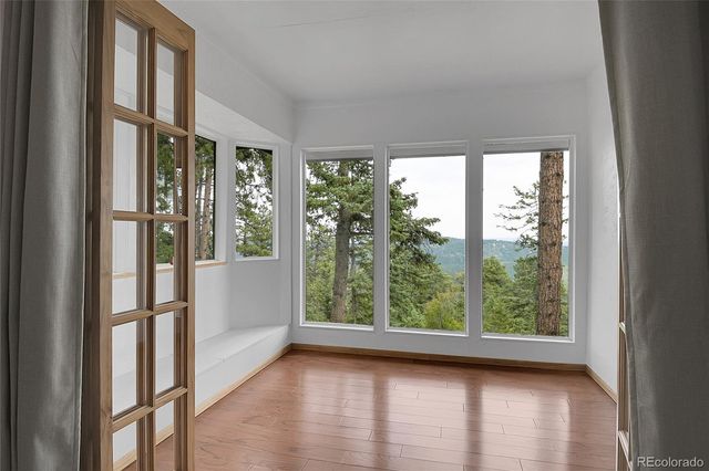 a view of a room with window