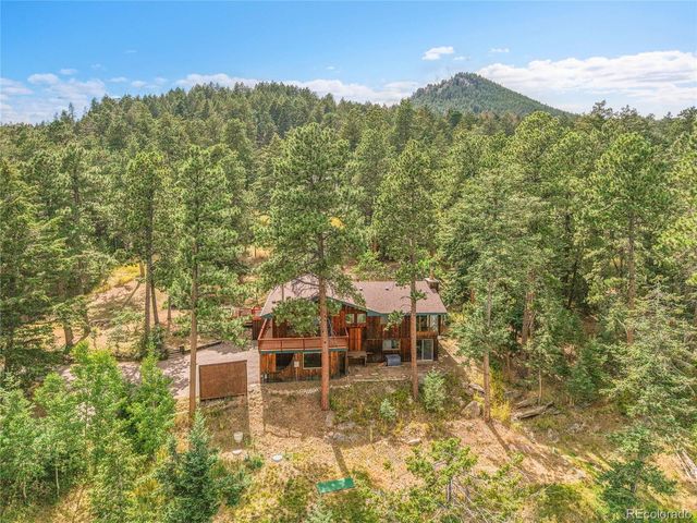 a view of a lake with a mountain
