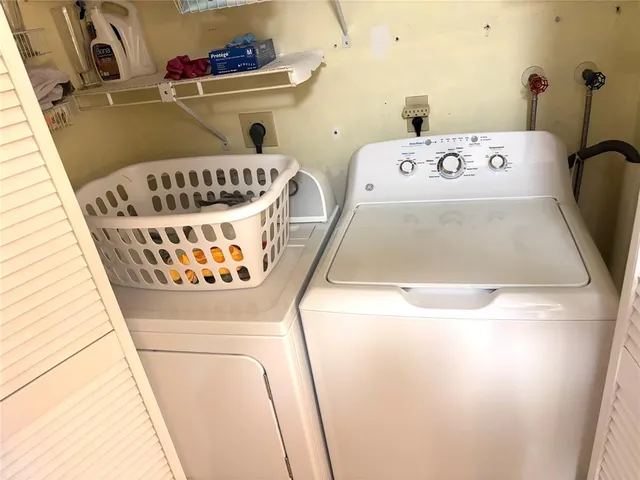 a view of washer and dryer
