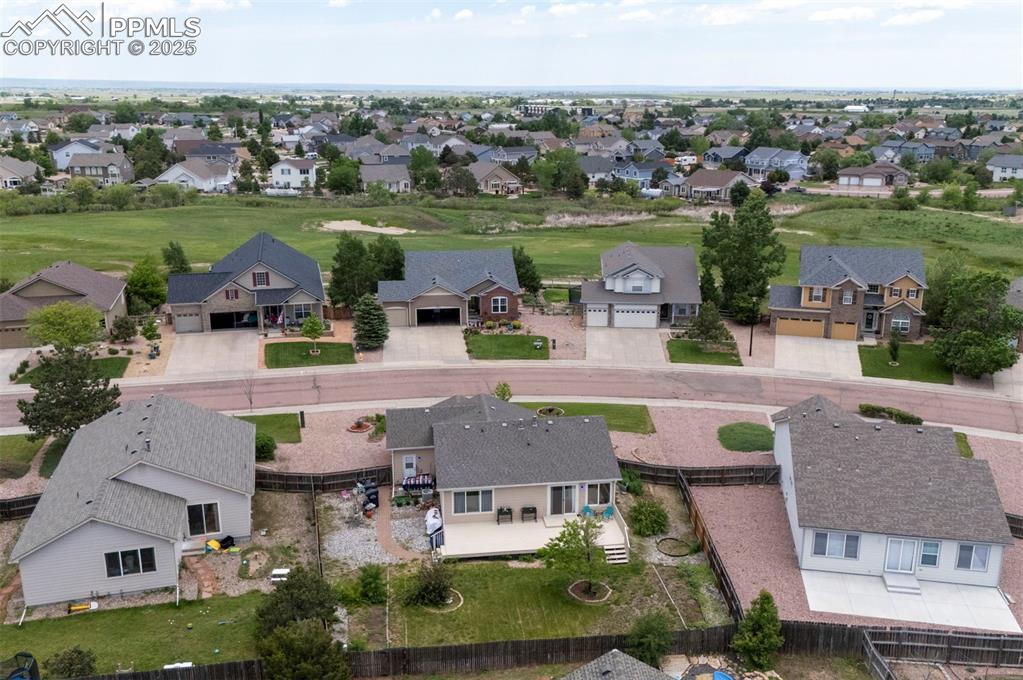 12593 Pine Valley Circle Peyton, CO 80831 - Photo 16 of 17 Aerial perspective of suburban area