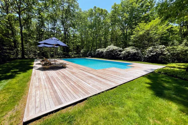 a view of outdoor space pool yard and patio