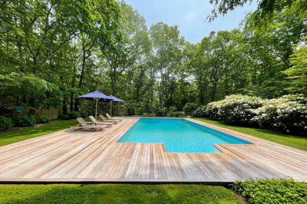 a view of outdoor space yard swimming pool and patio