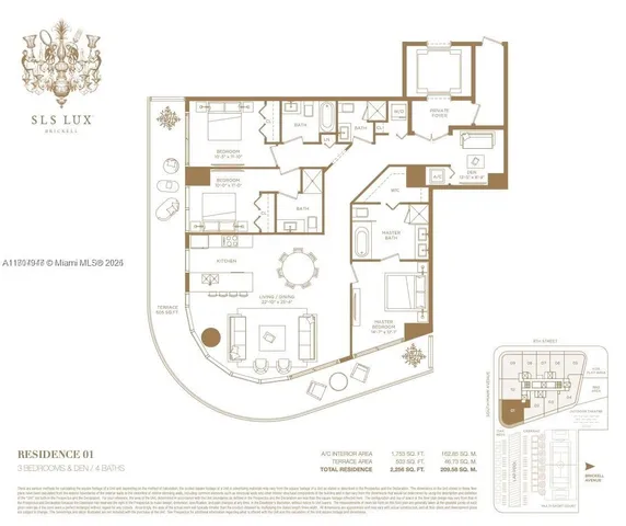 $1,580,000 | 801 South Miami Avenue, Unit 2201, Miami, FL 33131