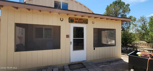 a view of a house with a door