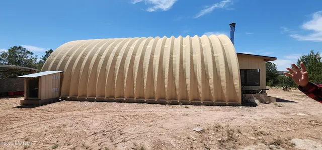 a backyard of a house