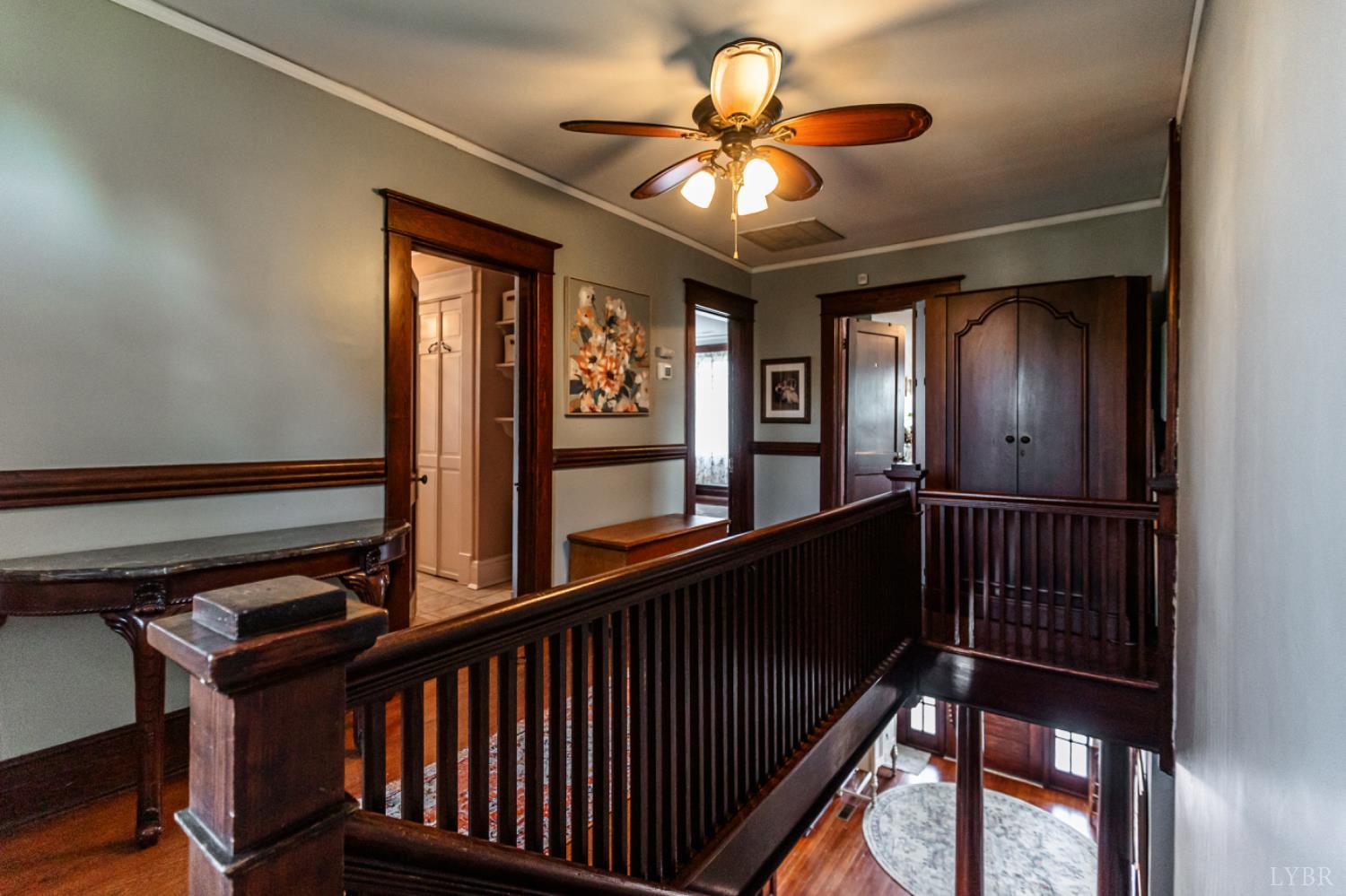 151 Burke Street Appomattox, VA 24522 - Photo 40 of 75 a view of a hallway with a large window and chandelier