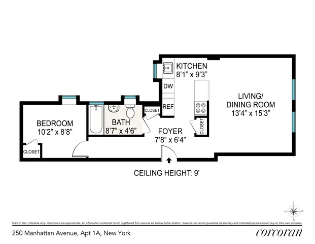 $550,000 | 250 Manhattan Avenue, Unit 1A | Harlem