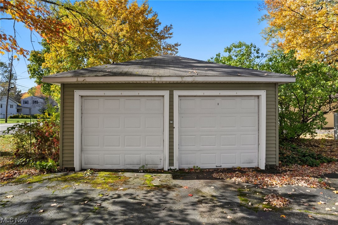 2-car detached garage.