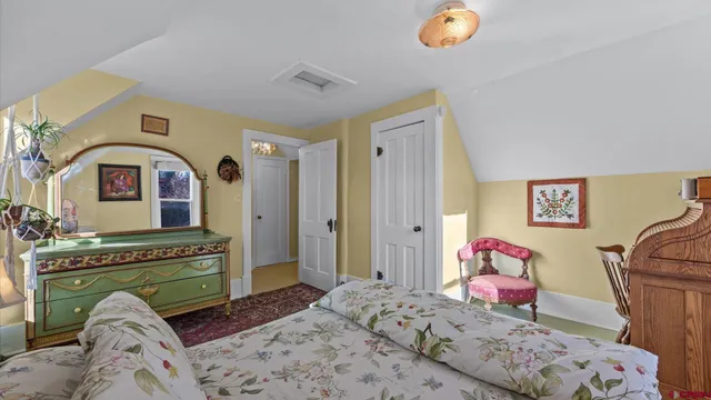 a view of an entryway with a rug