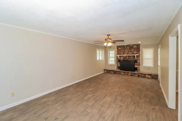 wooden floor in an empty room