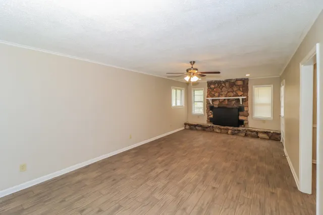 wooden floor in an empty room