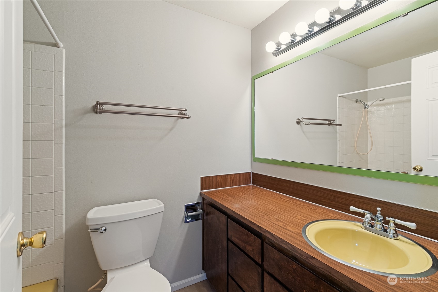 5917 Longdin Road Ferndale, WA 98248 - Photo 21 of 36 a bathroom with a granite countertop sink toilet and a mirror