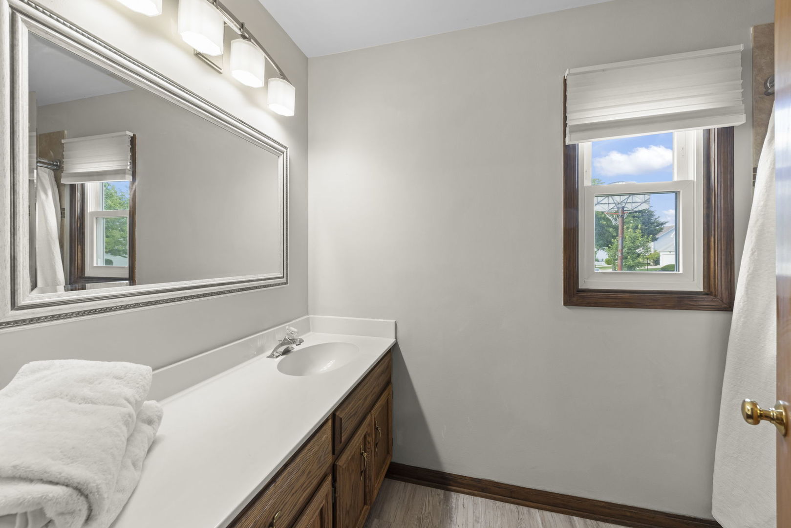 1801 Chestnut Hill Road Plainfield, IL 60586 - Photo 11 of 24 a bathroom with a sink and a mirror