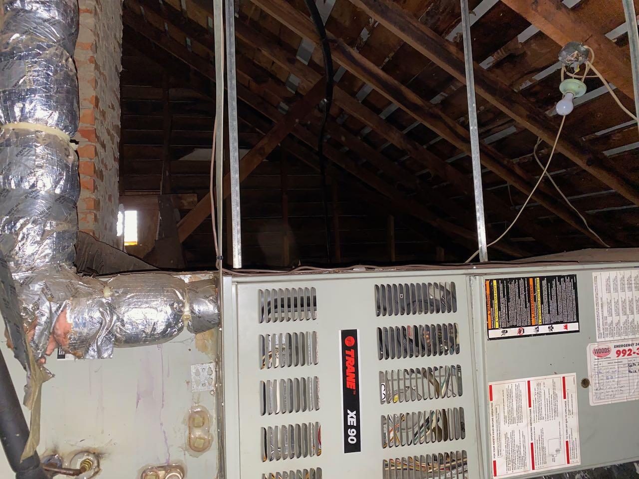 502 Gala Loop Road Eagle Rock, VA 24085 - Photo 38 of 47 Trane Furnace in attic