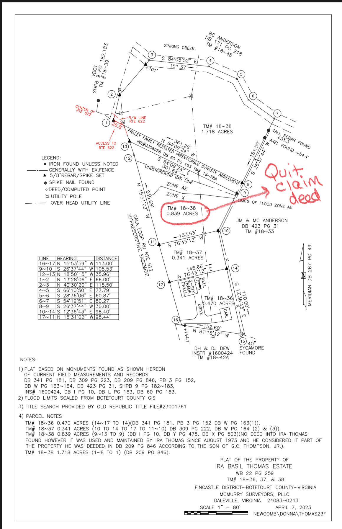 502 Gala Loop Road Eagle Rock, VA 24085 - Photo 39 of 47 Color plat map for 502 gala loop