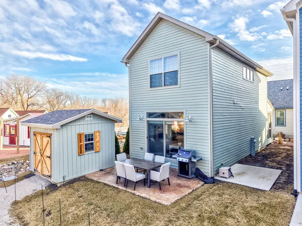 a view of a house with wooden floor
