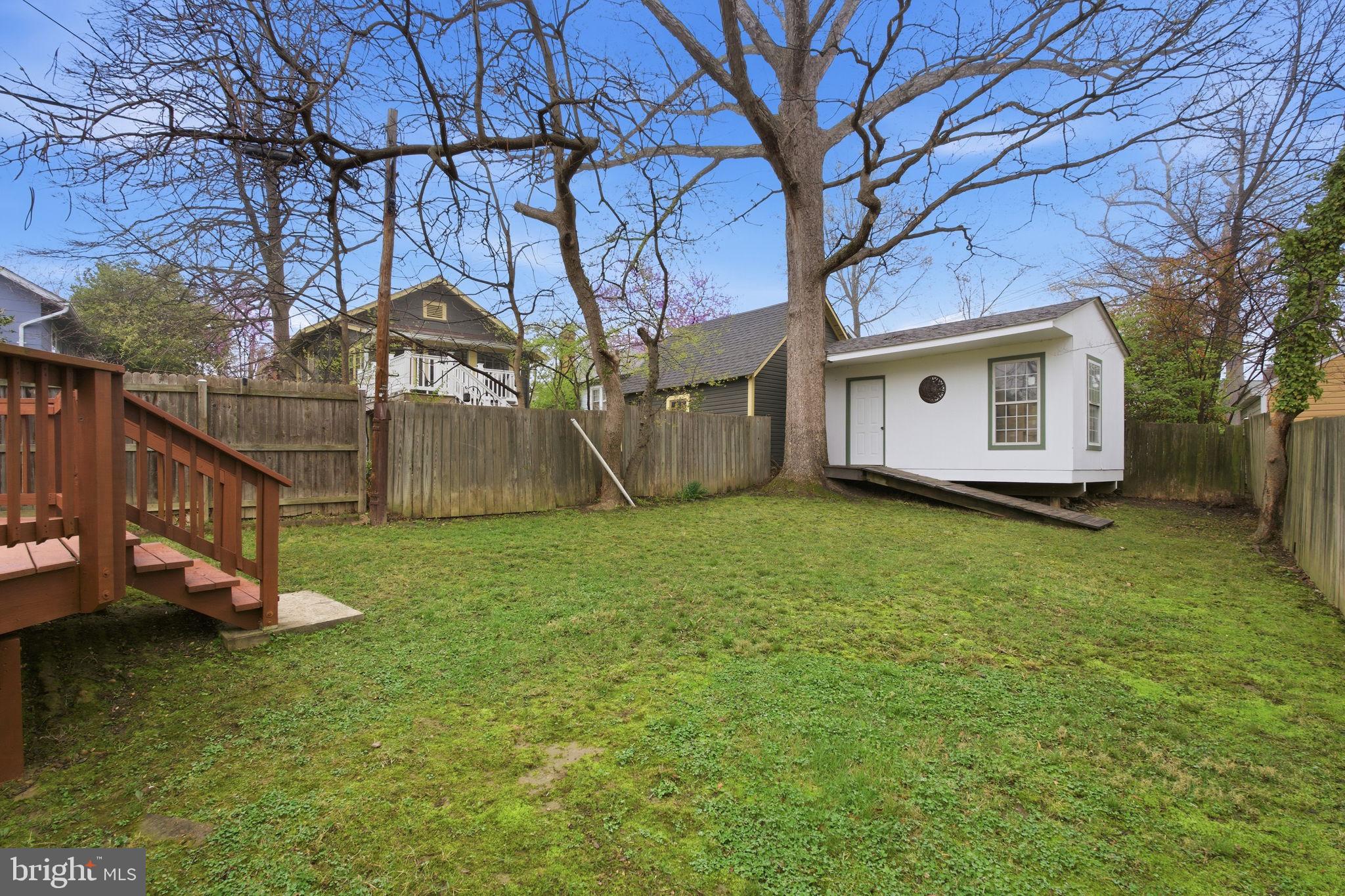 7809 Boston Avenue Silver Spring, MD 20910 - Photo 25 of 25 Charming backyard with a cozy shed.