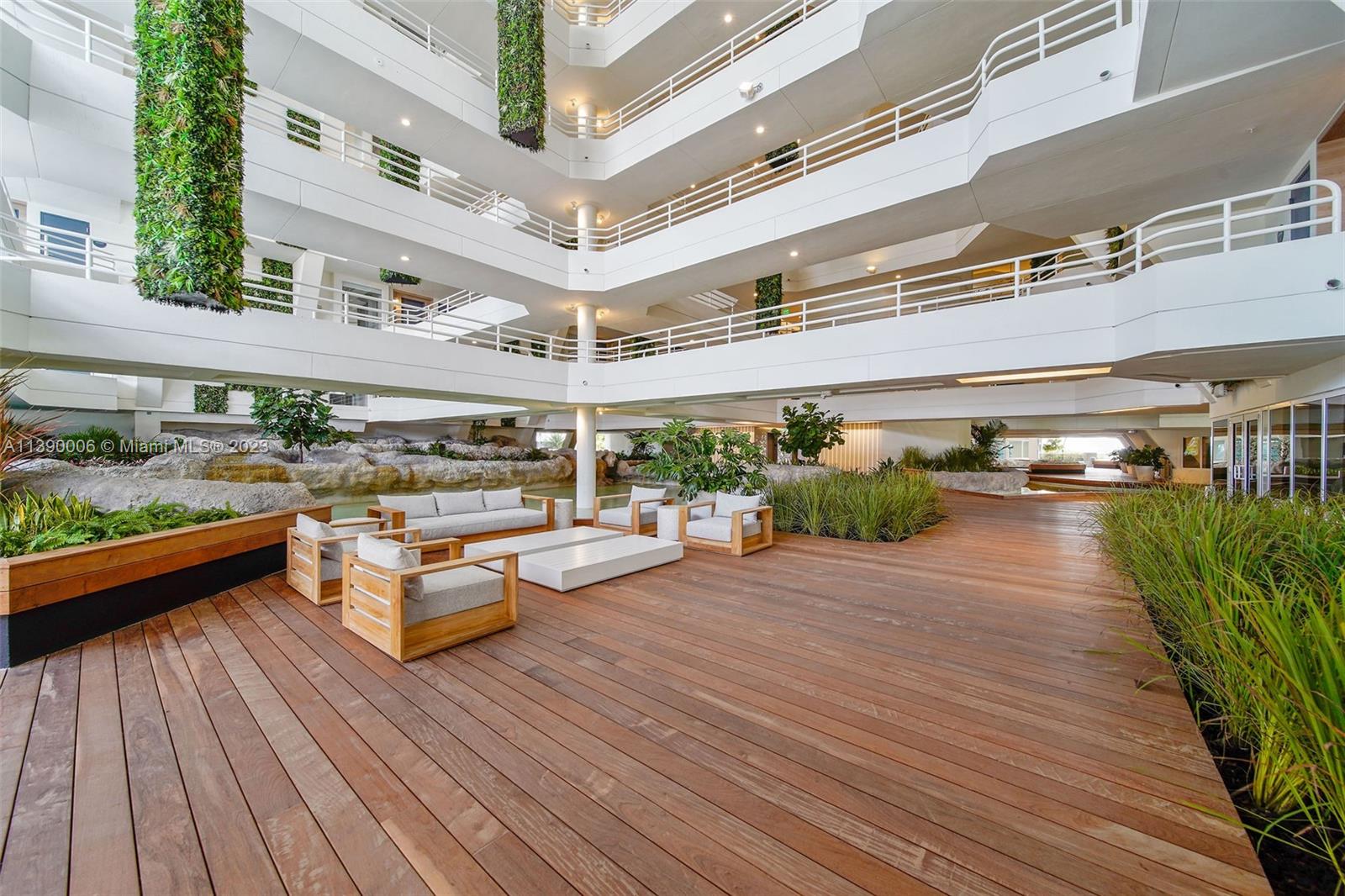 555 Northeast 34th Street, Unit 2307 Miami, FL 33137 - Photo 36 of 63 a view of a porch with seating space