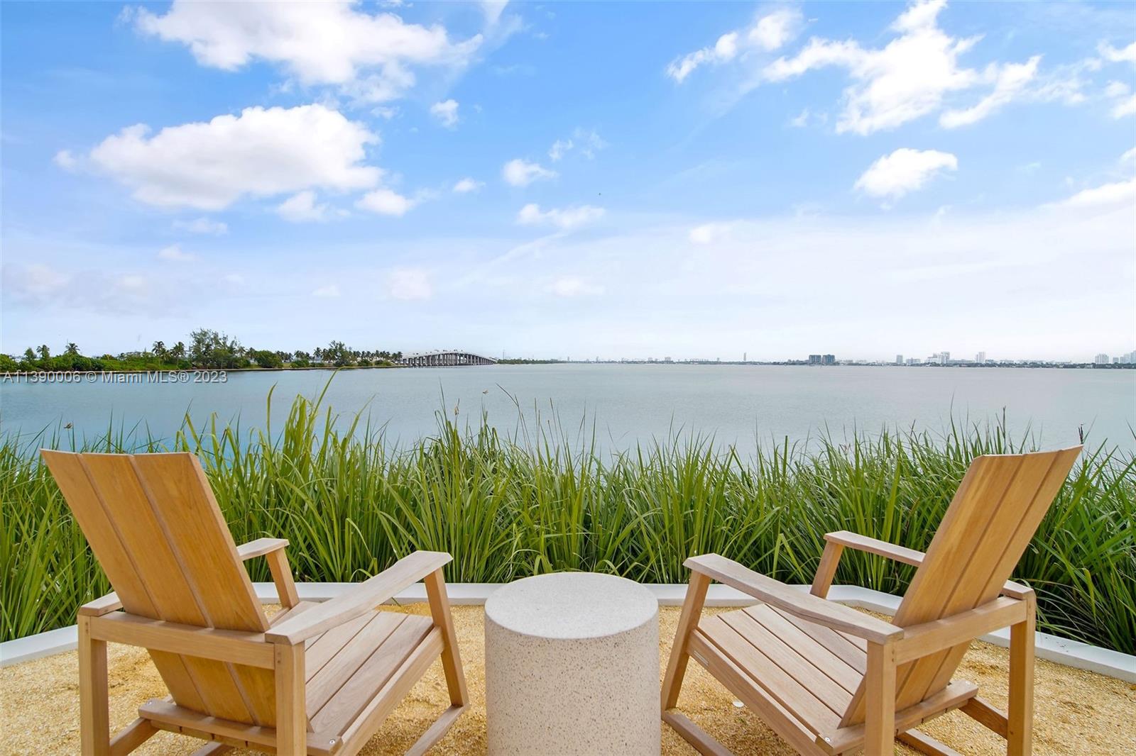 555 Northeast 34th Street, Unit 2307 Miami, FL 33137 - Photo 57 of 63 a view of a chairs and table in the lake