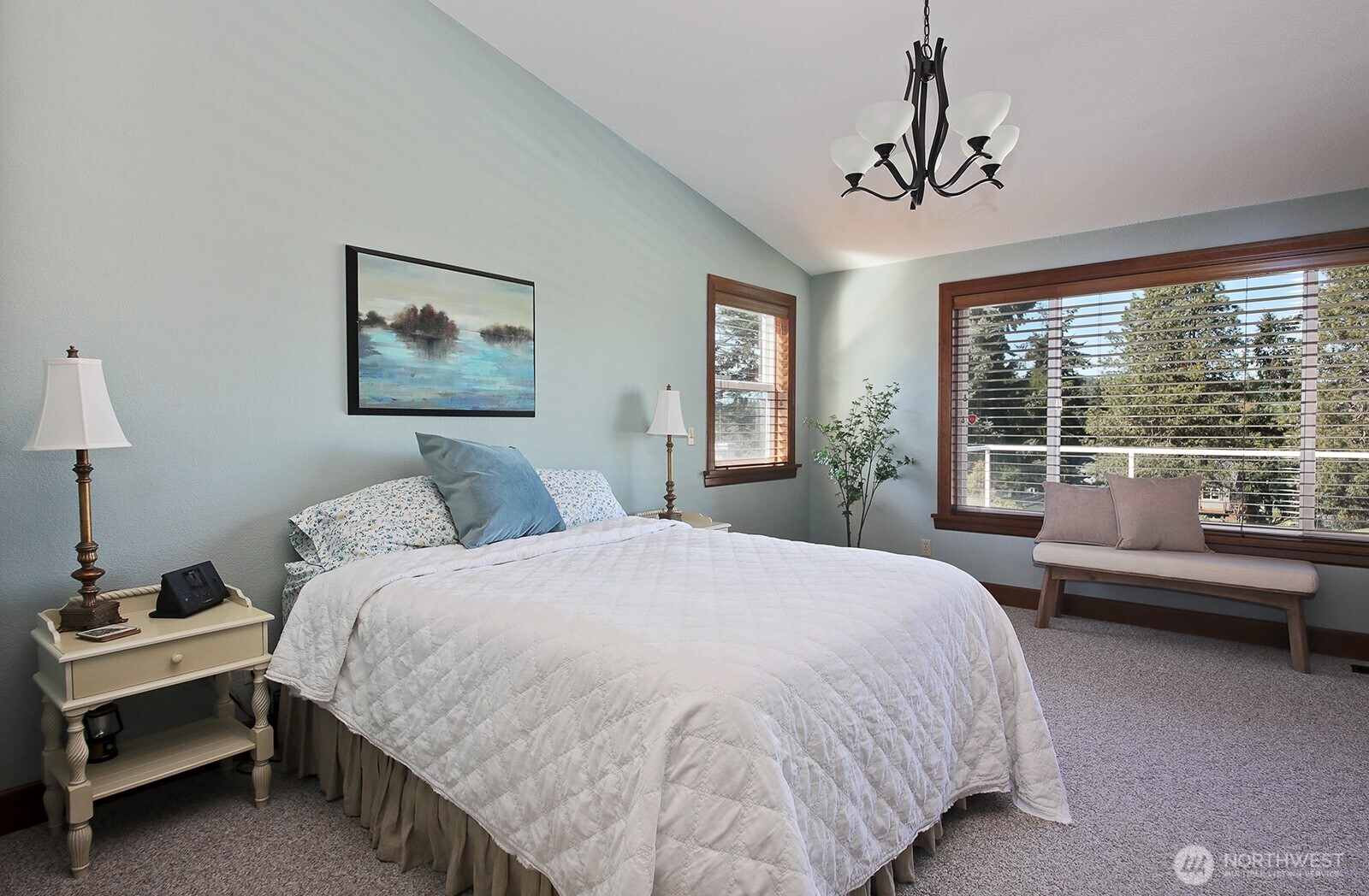 2471 Soundview Drive Langley, WA 98260 - Photo 12 of 38 a spacious bedroom with a bed and a window