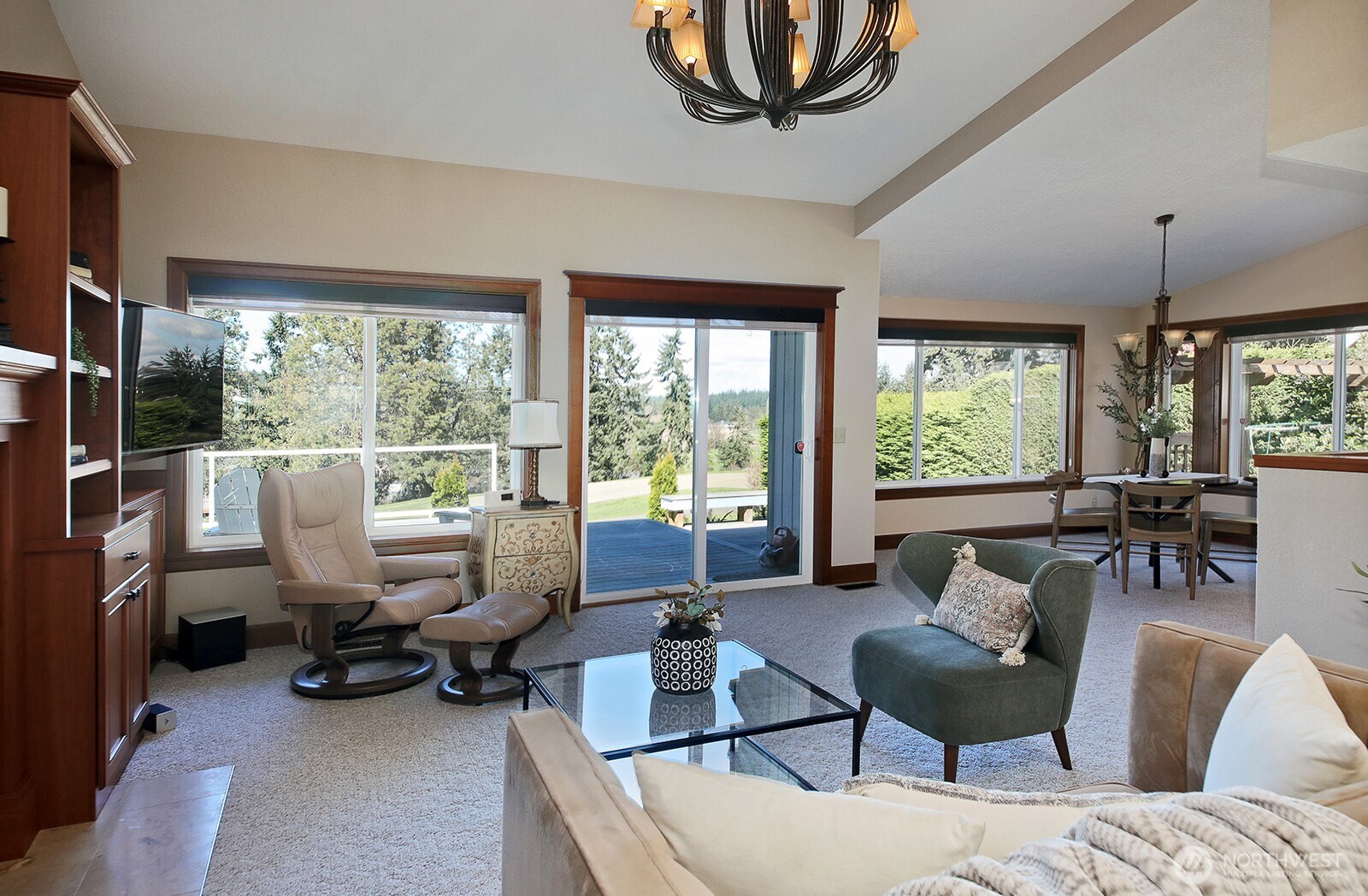 2471 Soundview Drive Langley, WA 98260 - Photo 3 of 38 a living room with furniture and a large window