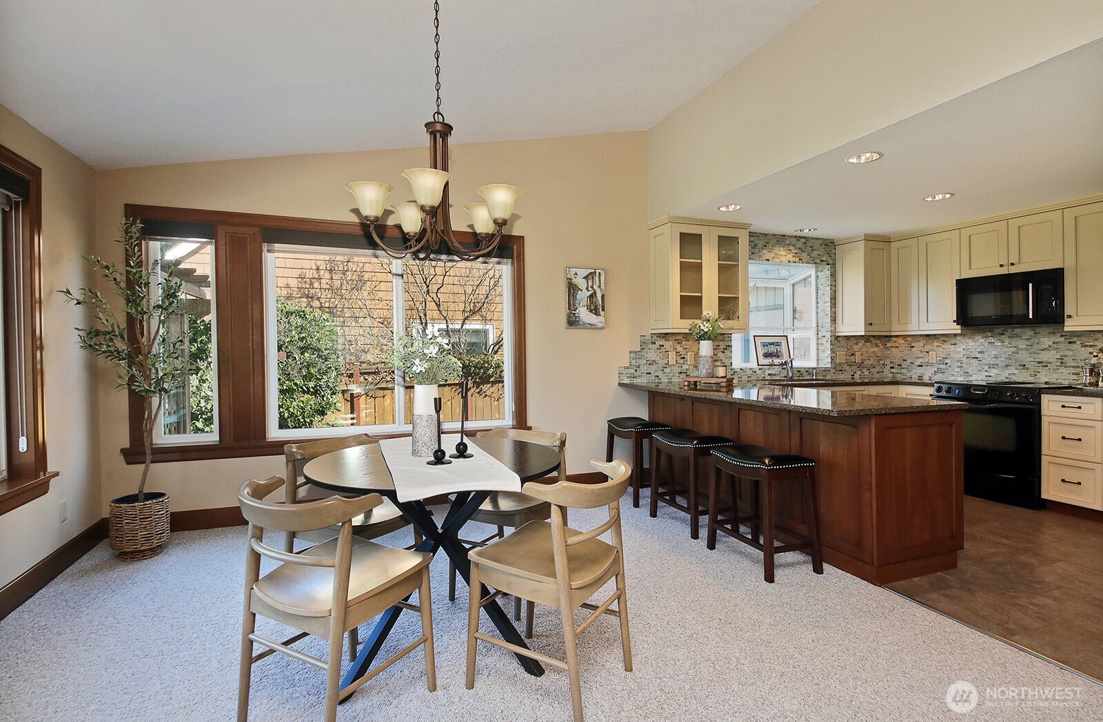 2471 Soundview Drive Langley, WA 98260 - Photo 6 of 38 a view of a dining room with furniture window and outside view