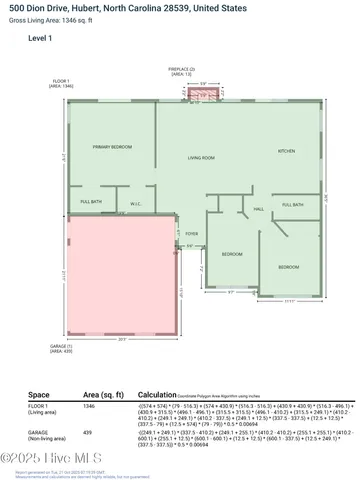 $214,500 | 500 Dion Drive, Hubert, NC 28539