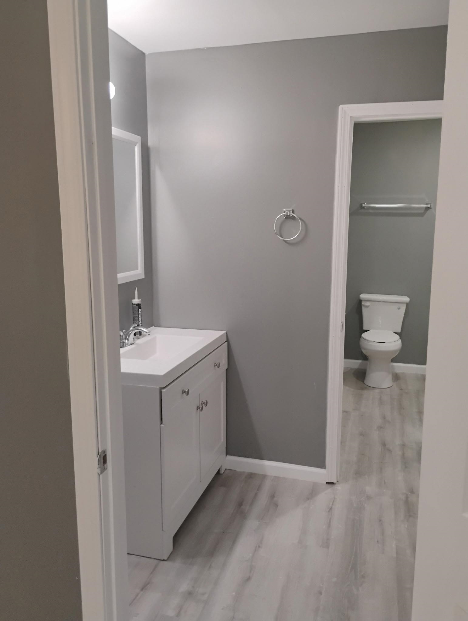 3340 Kirby Trees Place, Unit 3340 Memphis, TN 38115 - Photo 10 of 16 Half bath with vanity and light wood finished floors