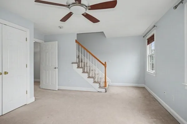 a view of an entryway with a window