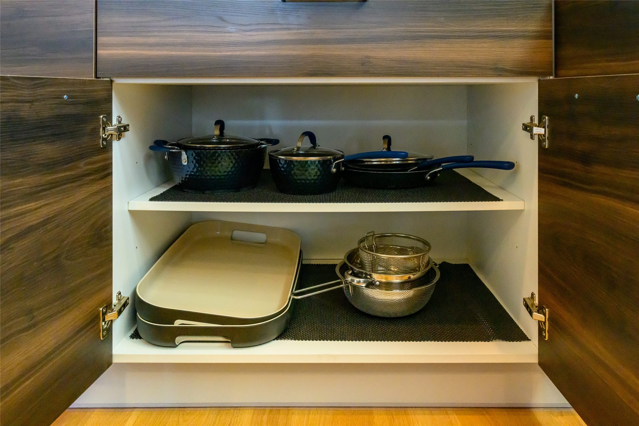 4618 Nichols Street, Unit B Houston, TX 77020 - Photo 20 of 49 Pots in Kitchen Cabinet