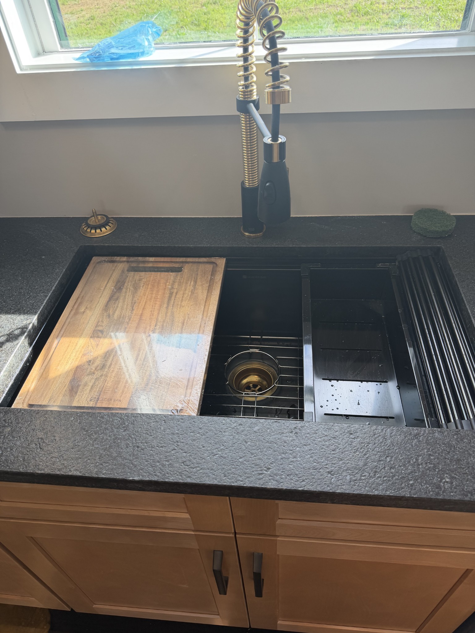 4901 Old Salem Lexie Road Belvidere, TN 37306 - Photo 5 of 12 a close view of kitchen sink with granite countertop cabinets