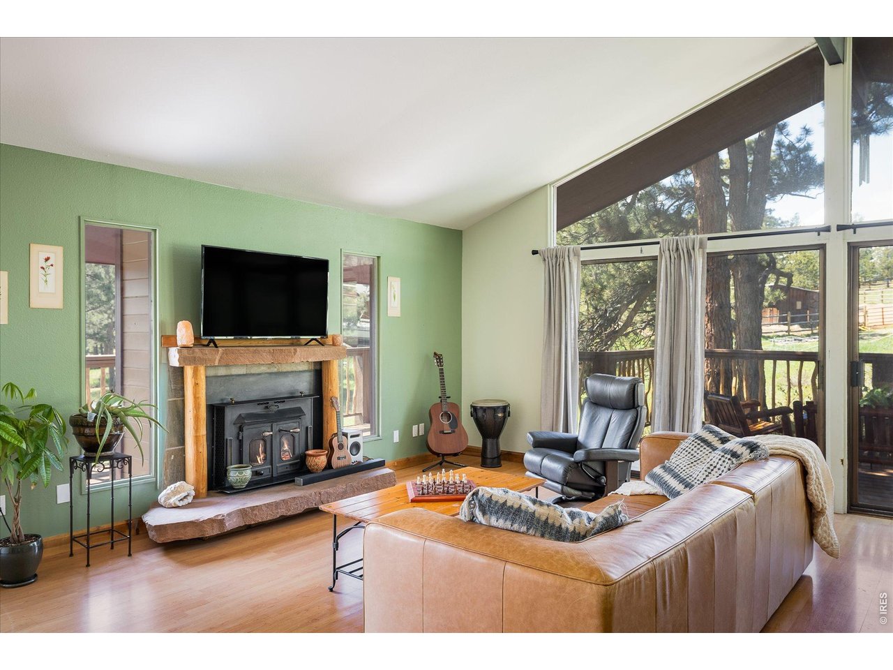 201 Wild Tiger Road Boulder, CO 80302 - Photo 7 of 43 the main living area offers easy access to the wraparound deck