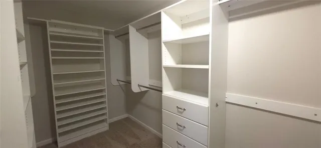 a view of walk in closet