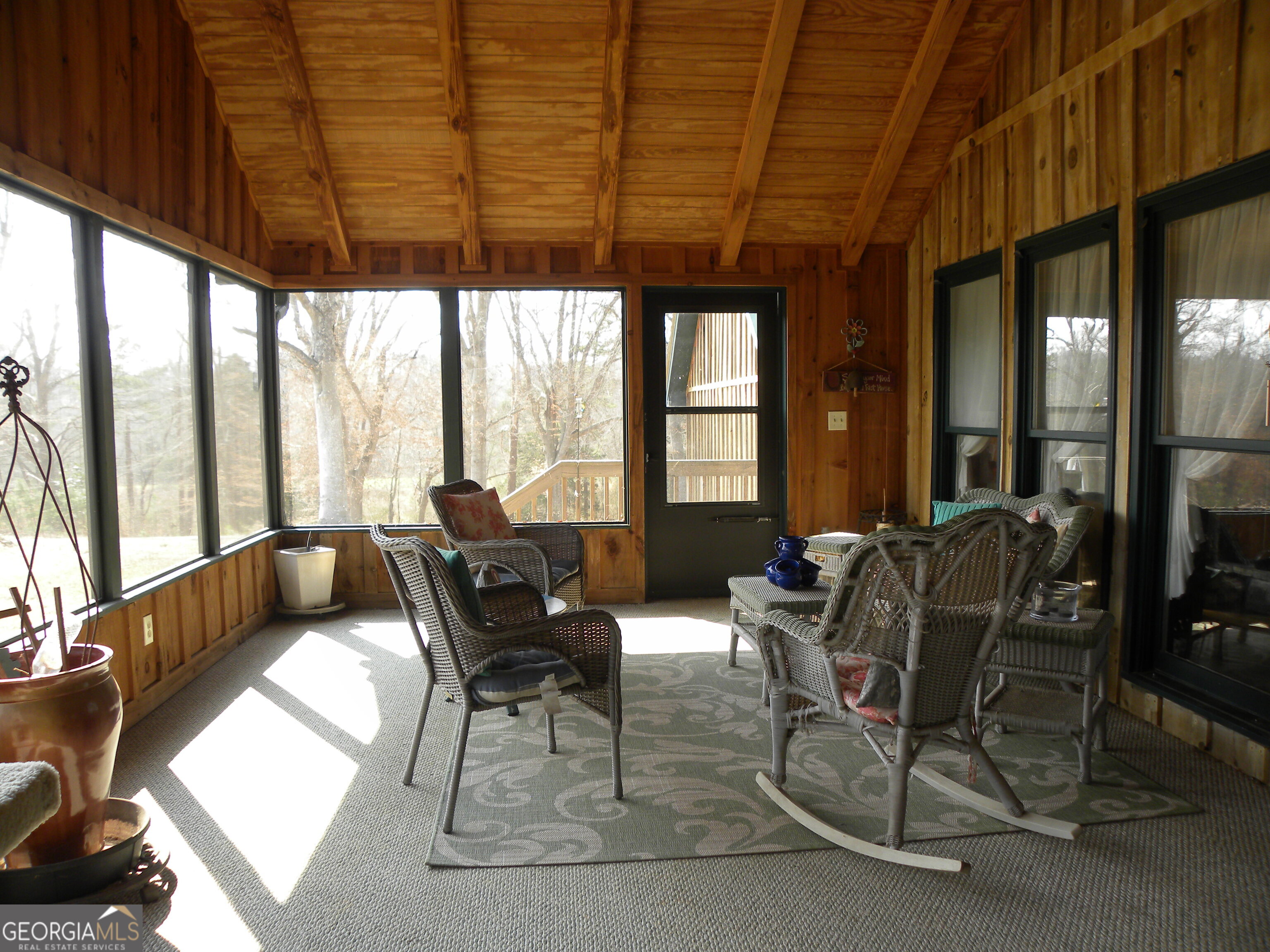 551 P Road Toccoa, GA 30577 - Photo 66 of 124 a view of a dining room with furniture window and outside view