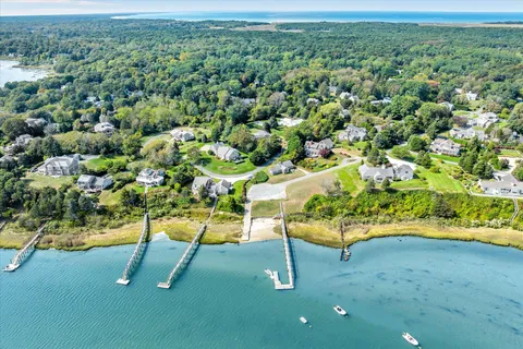 a view of an ocean from a building