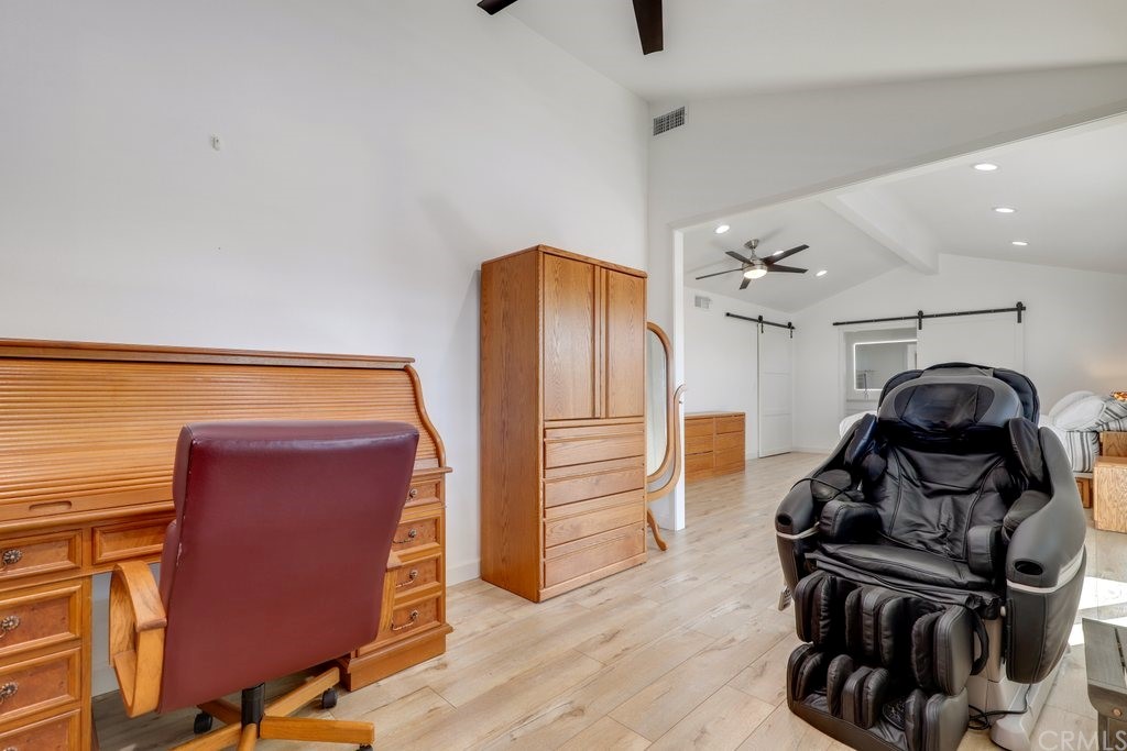 13772 Ridgecrest Circle Tustin, CA 92780 - Photo 31 of 69 a view of a hallway with entryway wooden floor and windows