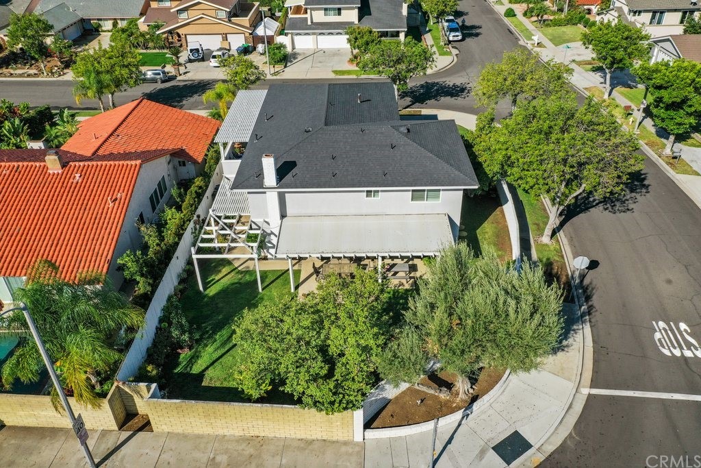 13772 Ridgecrest Circle Tustin, CA 92780 - Photo 66 of 69 an aerial view of a house with garden space and street view