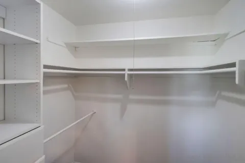 a close view of closet
