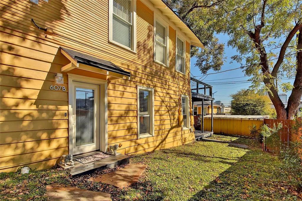 607 Baylor Street, Unit B Austin, TX 78703 - Photo 1 of 1 a view of a house with a yard