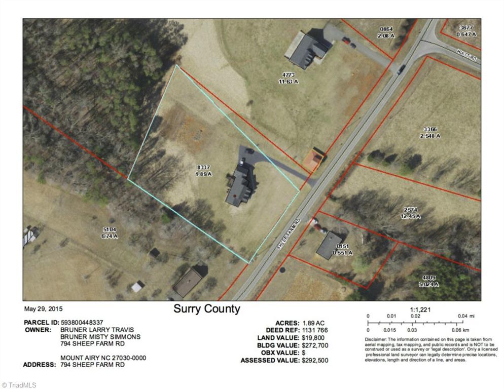 794 Sheep Farm Road Mount Airy, NC 27030 - Photo 30 of 30 The sale includes the small .2 acre triangle piece that crosses over the driveway.