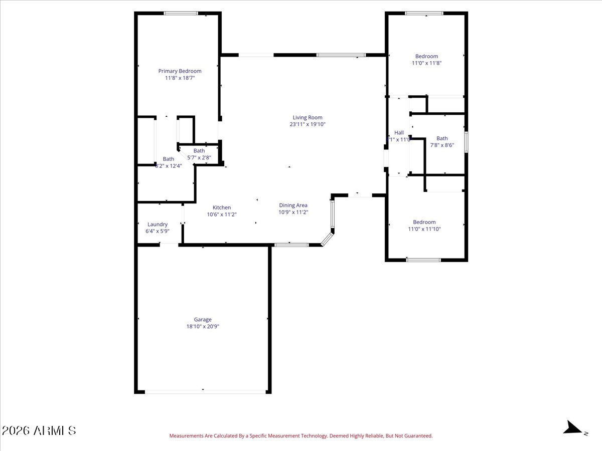 14234 South Capistrano Road Arizona City, AZ 85123 - Photo 42 of 42 a picture of a floor plan