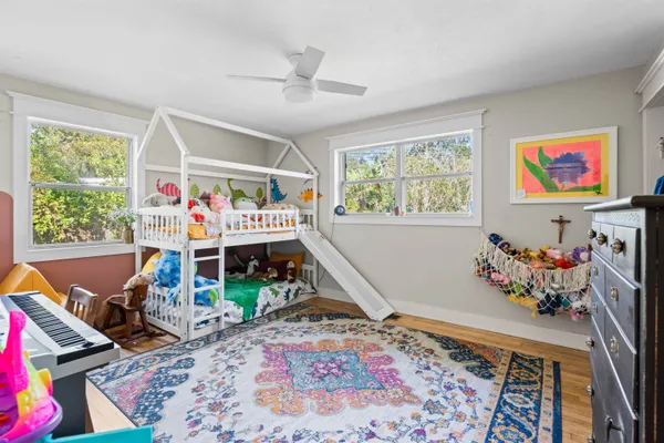 a room with furniture and a window